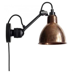 DCW Editions Lampe Gras N304 - Met snoer - Ruw koper/wit
