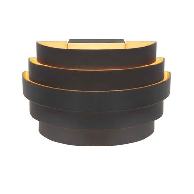 Highlight Wandlamp Scudo B 20 cm zwart goud