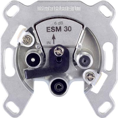 Kathrein ESM 32 Antennedoos BK, DAB+, TV, FM, Data Inbouw (in muur), Schroefbevestiging Loop-through outlet