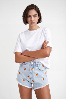 Spijkershort fruit - BLUE - 42