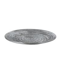 Metalen Dienblad Ceara 39x39x2 cm Zilver Metalen Dienblad Ceara 39x39x2 cm Zilver