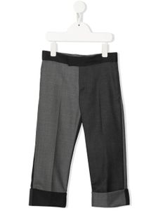 Thom Browne Kids pantalon de costume bicolore - Gris