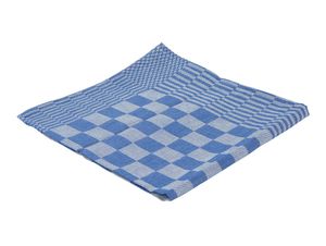 Theedoek blok 70x70cm blauw (10st)