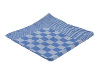 Theedoek blok 70x70cm blauw (10st) Theedoek blok 70x70cm blauw (10st)