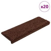 Trapmatten 20 st 65x21x4 cm Bruin Rechthoekige Rand