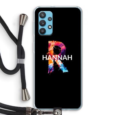 Abstract Spectrum: Samsung Galaxy A32 4G Transparant Hoesje met koord