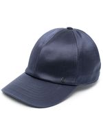 Maison Michel satin curved-peak cap - Bleu