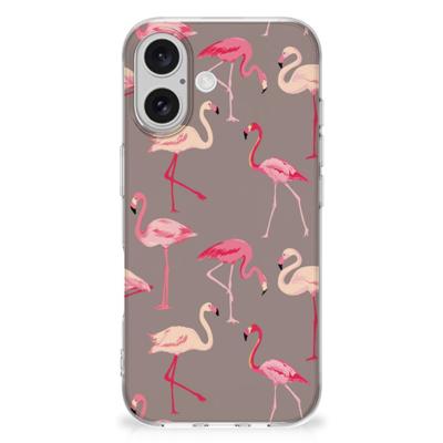iPhone 16 plus | TPU Hoesje | Flamingo