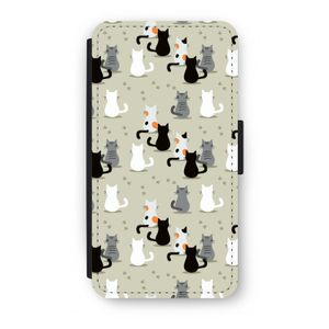 Katten: iPhone XS Flip Hoesje