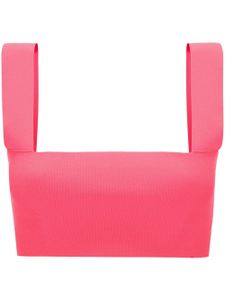 Victoria Beckham haut Strap Bandeau à coupe crop - Rose