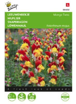 Zaden antirrhinum leeuwenbekje mango twist 0.05 gram - Buzzy