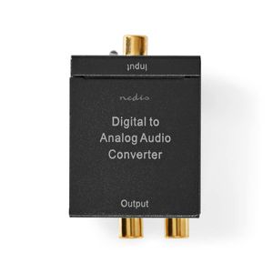 Digitale Audioconverter | 1-weg | Input: 1x Digital RCA / 1x TosLink | Output: 1x (2x RCA) / 1x 3,5m