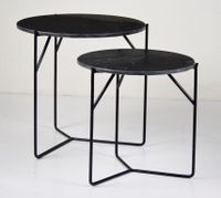 Livingfurn Bijzettafel 'Mason' Set van 2 stuks, kleur Zwart Livingfurn Bijzettafel 'Mason' Set van 2 stuks, kleur Zwart