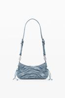 Kleine gerimpelde denim tas - BLUE - U