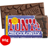 Tony&apos;s Chocolonely Donkere Melk Pretzel Toffee 90 g bij Jumbo