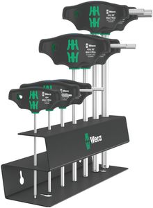 Wera 454/7 HF Set 2 | T-Greep set Binnenzeskant | Hex-Plus met vasthoudtfunktie | 7-delig - 05023453001