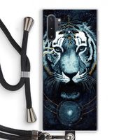 Darkness Tiger: Samsung Galaxy Note 10 Plus Transparant Hoesje met koord
