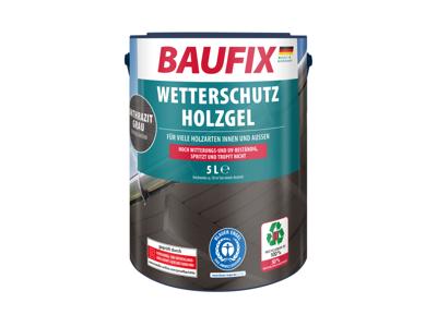 BAUFIX Weerbeschermende houtgel 5 liter (Antracietgrijs)