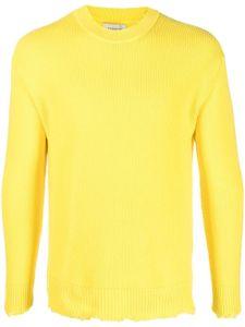 Laneus pull en maille nervurée - Jaune