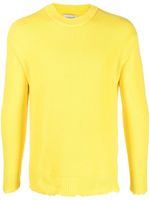 Laneus pull en maille nervurée - Jaune