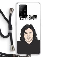 Let It Snow: Oppo A95 5G Transparant Hoesje met koord