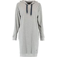 Cawö Cawö Dames Lange Hoodie 820 - Grau-blau M