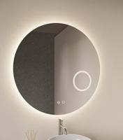 Gliss Design Sol ronde spiegel met LED-verlichting 120cm
