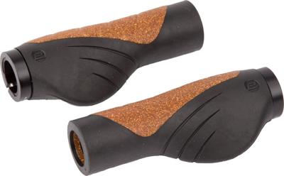 Ergotec grip aero 2 set handvatten 2x132mm zwart/bruin