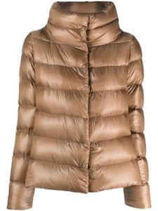 Herno funnel-neck padded jacket - Marron