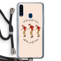 Jingle Ladies: Samsung Galaxy A20s Transparant Hoesje met koord