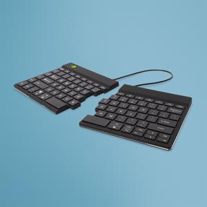 R-Go Tools Ergonomisch toetsenbord R-Go Split Break met pauzesoftware, gesplitst toetsenbord, QWERTY (US), Bluetooth, zwart