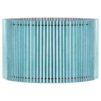Papieren Gevouwen Lampenkap - Cilindrisch - Blauw - ø40 x 20 cm - E27 fitting - Voor Staande Lamp - Ontworpen voor woonkamer en eetkamer
