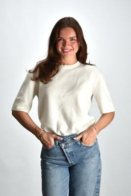 Lisa Yang trui Maren 2026061 cream brushed