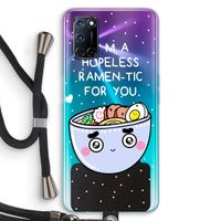 I'm A Hopeless Ramen-Tic For You: Oppo A92 Transparant Hoesje met koord