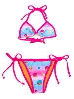 Amir Slama bikini à imprimé graphique - Rose