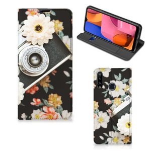 Samsung Galaxy A20s Stand Case Vintage Camera