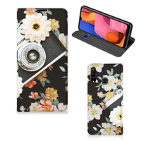 Samsung Galaxy A20s Stand Case Vintage Camera