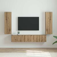 TV Wandkast 2 pcs Ambachtelijk eiken 30 x 31 x 100 cm