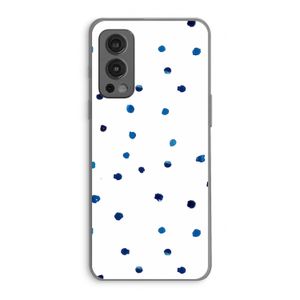 Blauwe stippen: OnePlus Nord 2 5G Transparant Hoesje