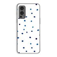 Blauwe stippen: OnePlus Nord 2 5G Transparant Hoesje
