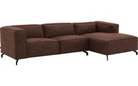 Goossens Bank Calvin bruin, micro leer, 3-zits, modern design Goossens Bank Calvin bruin, micro leer, 3-zits, modern design