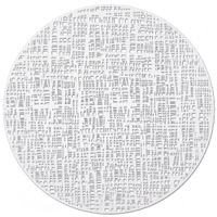1x Ronde onderleggers/placemats voor borden wit 38 cm   -