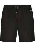 Dolce & Gabbana short de bain à patch logo - Noir