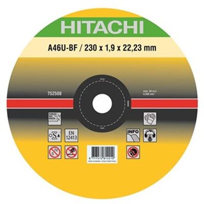 Hikoki Accessoires Doorslijpschijf 230X1,9Mm Voor Inox/ Metaal Brilliant - 782315