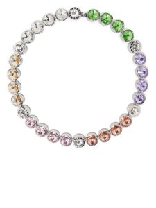 MISBHV collier ras-du-cou Rainbow Ice serti de cristal - Argent