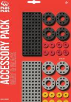 Plus Plus Bouwplaat grijs/zwart klein en wielen plus-plus: 26 stuks (3965)