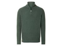 LIVERGY Gebreide heren trui (Groen, M)