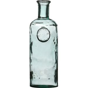 Bloemenvaas Olive Bottle - transparant - glas - D13 x H45 cm - Fles vazen