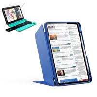 iPad 11" (A16) 2025 Bundle Flip Magnetic Case with Pencil Holder & Armorite® Paper-Feel Protection - Navy Blue