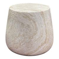 House Nordic - Sidetable Fiberclay Naturel - 47,5x47,5x41cm - Bonn